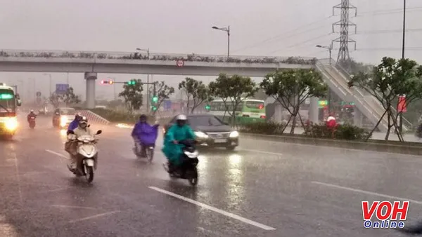 Chiều cuối tuần, khu vực Nam Bộ dự báo có mưa