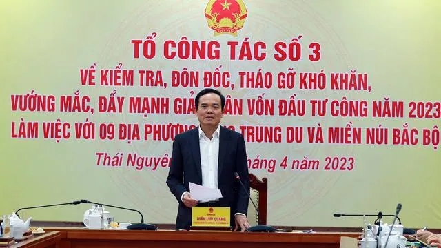 Phó Thủ tướng làm việc với 9 tỉnh thành về giải ngân vốn đầu tư công thấp