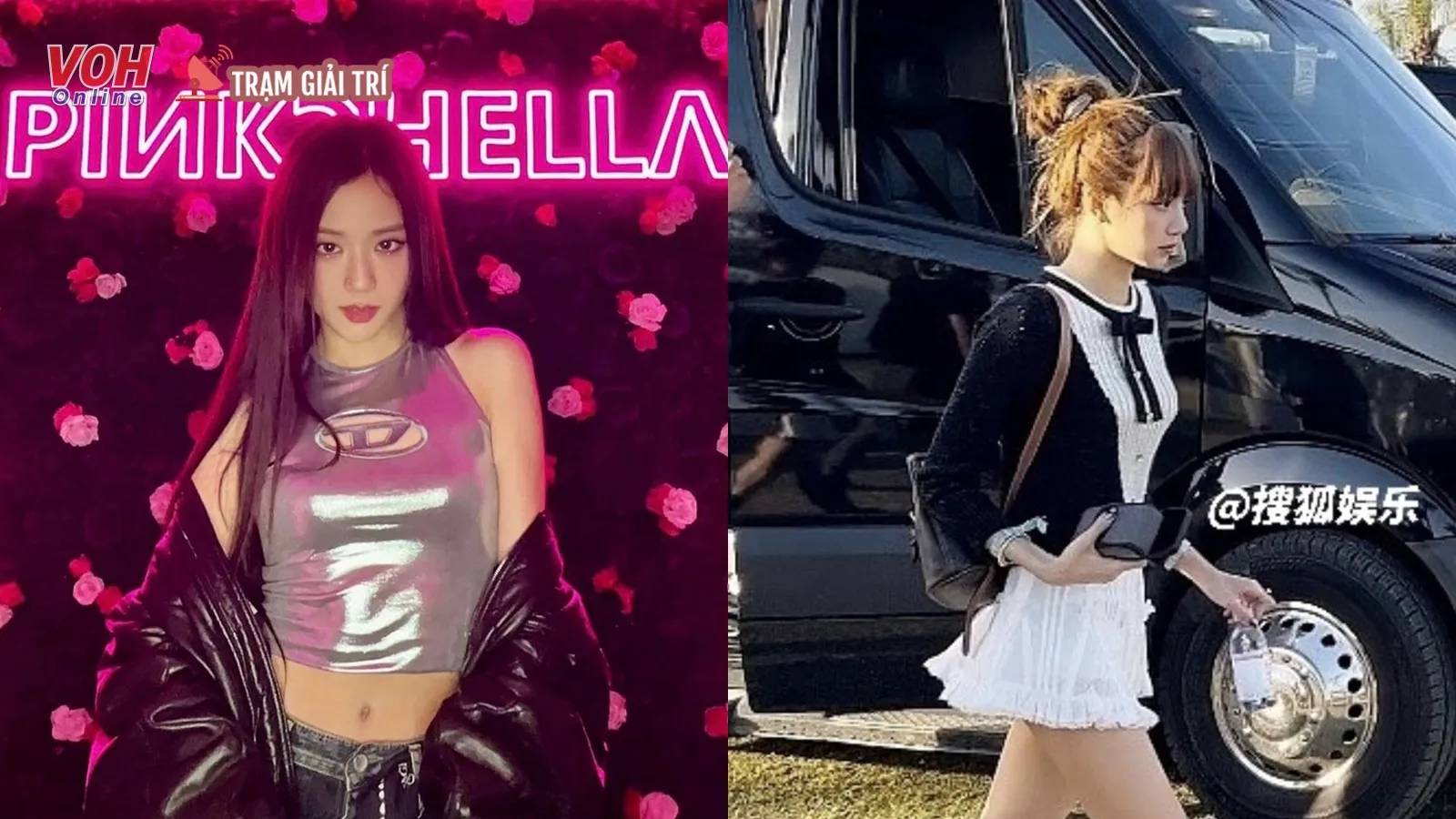 Thành viên BLACKPINK lên đồ đi quẫy tại Coachella: Lisa xinh như búp bê, Jisoo cực ngầu