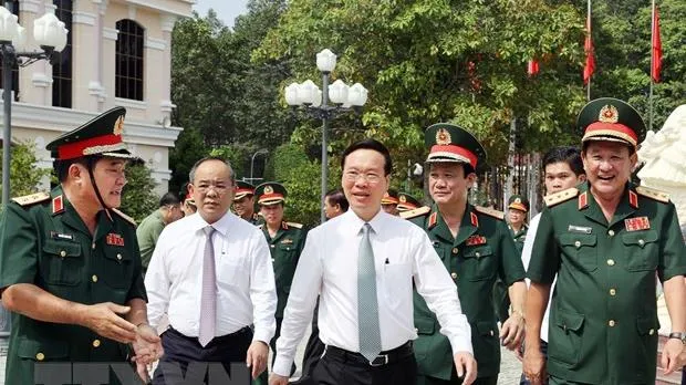 Chủ tịch nước Võ Văn Thưởng thăm và làm việc tại Quân khu 9