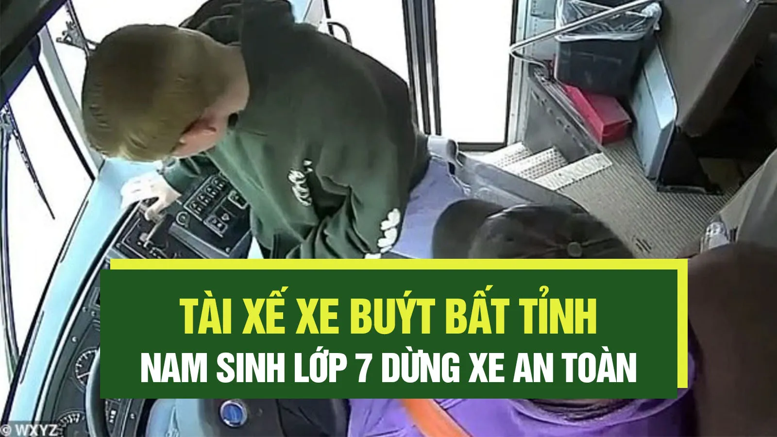 Tài xế bất tỉnh, cậu bé 13 tuổi cứu sống cả xe buýt