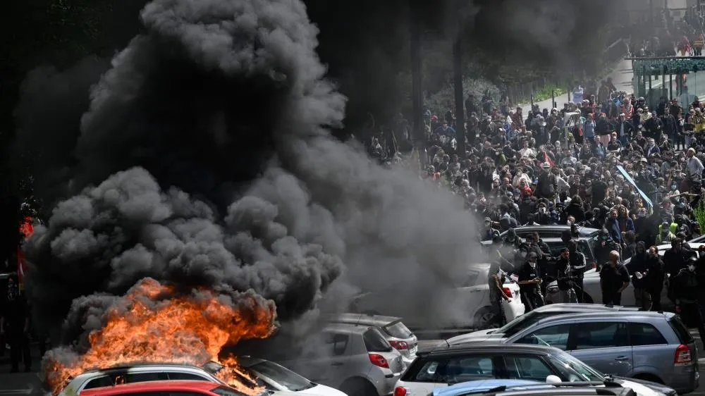 108 cảnh sát bị thương, 291 người bị giam giữ trong cuộc biểu tình ngày Quốc tế Lao động ở Pháp