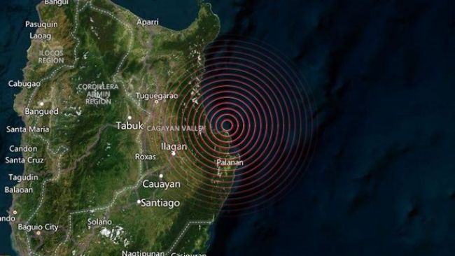 Xảy ra động đất có độ lớn 5,4 tại Philippines
