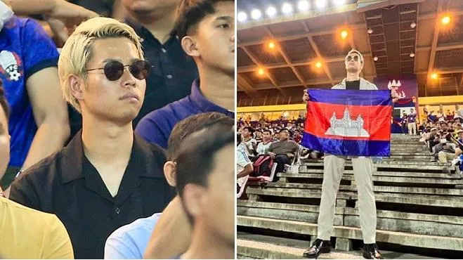 Keisuke Honda được NHM “cosplay” trên khán đài SEA Games 32