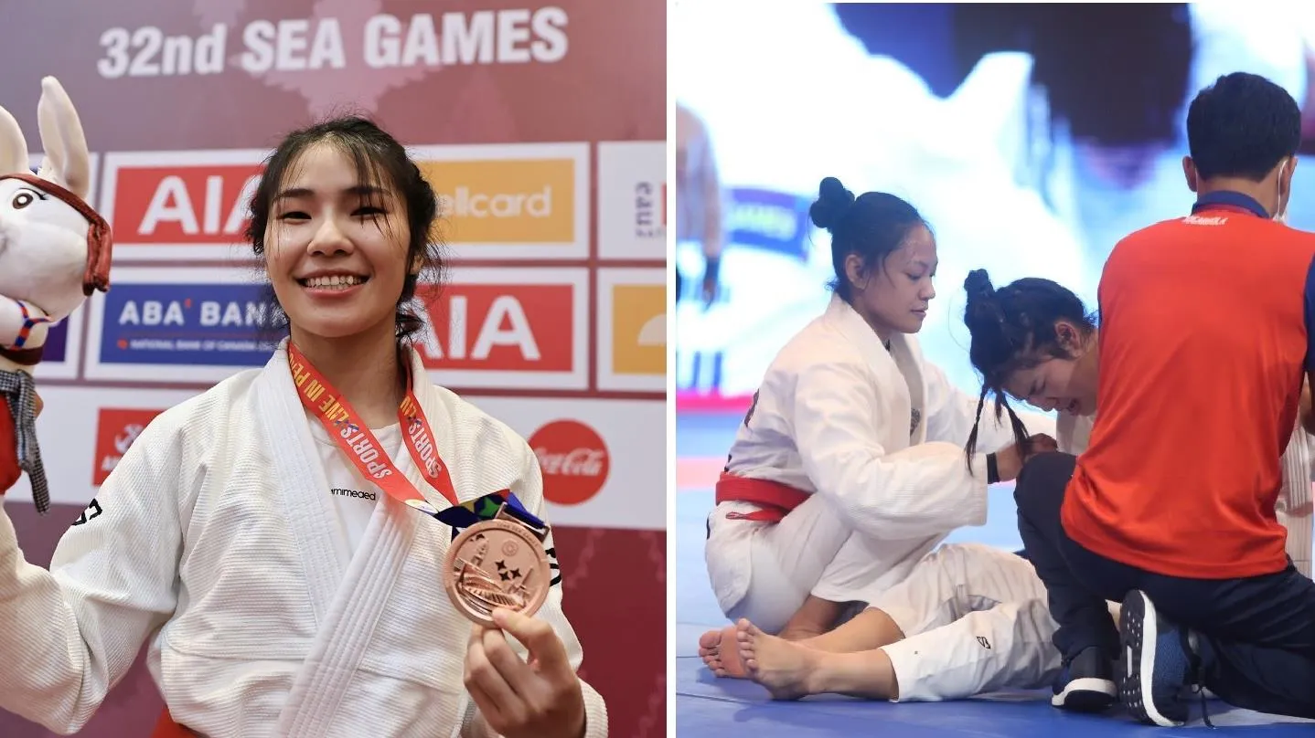 VĐV Jujitsu Việt Nam chấn thương, nén đau giành HCĐ SEA Games 32