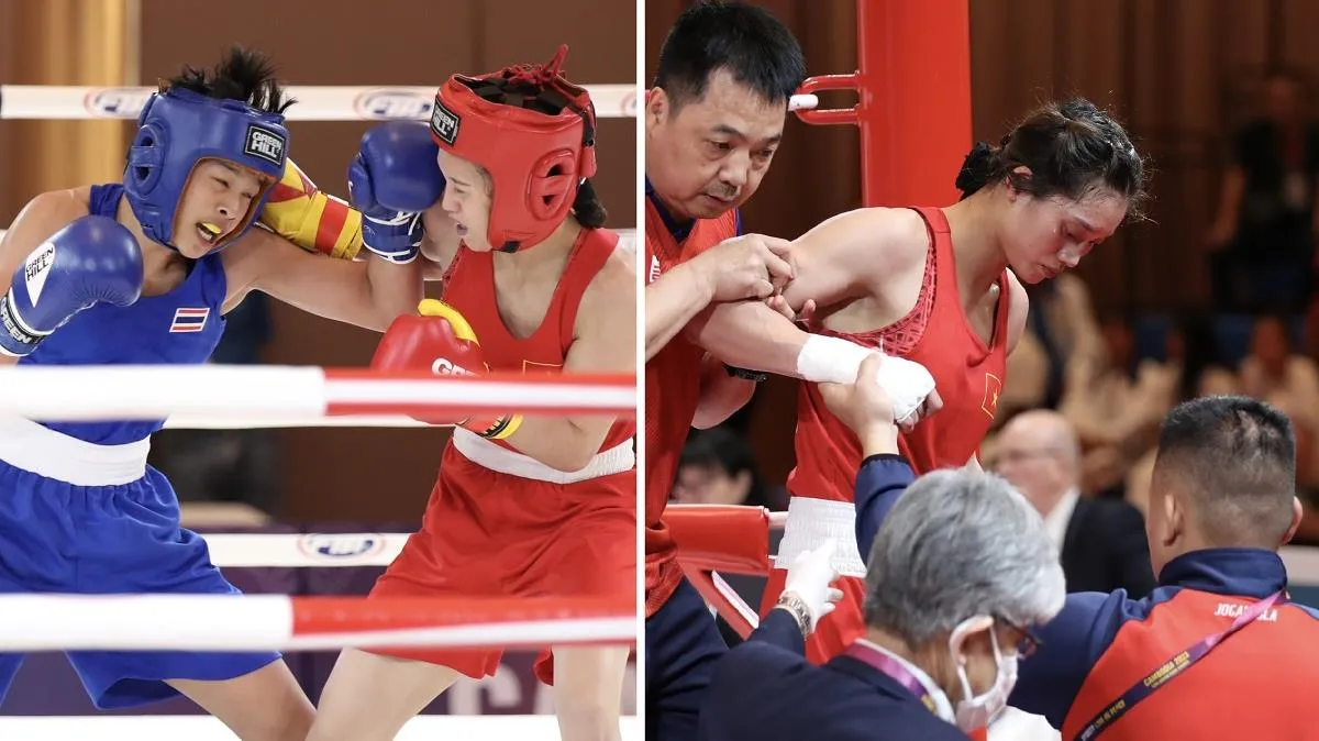 Á quân boxing thế giới Nguyễn Thị Tâm gặp vận đen tại SEA Games 32