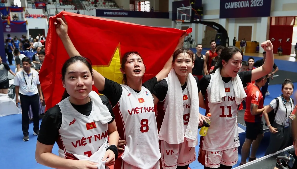 Tuyển bóng rổ 3x3 nữ Việt Nam có tấm HCV lịch sử tại SEA Games 32