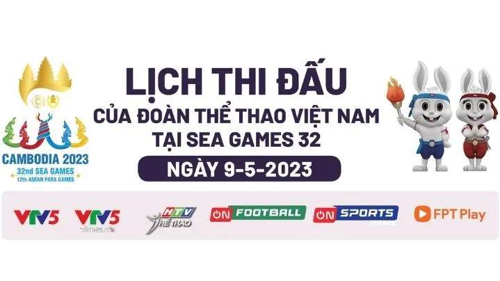 Lịch thi đấu SEA Games 32 hôm nay (9/5): Chờ thêm một ngày mưa vàng