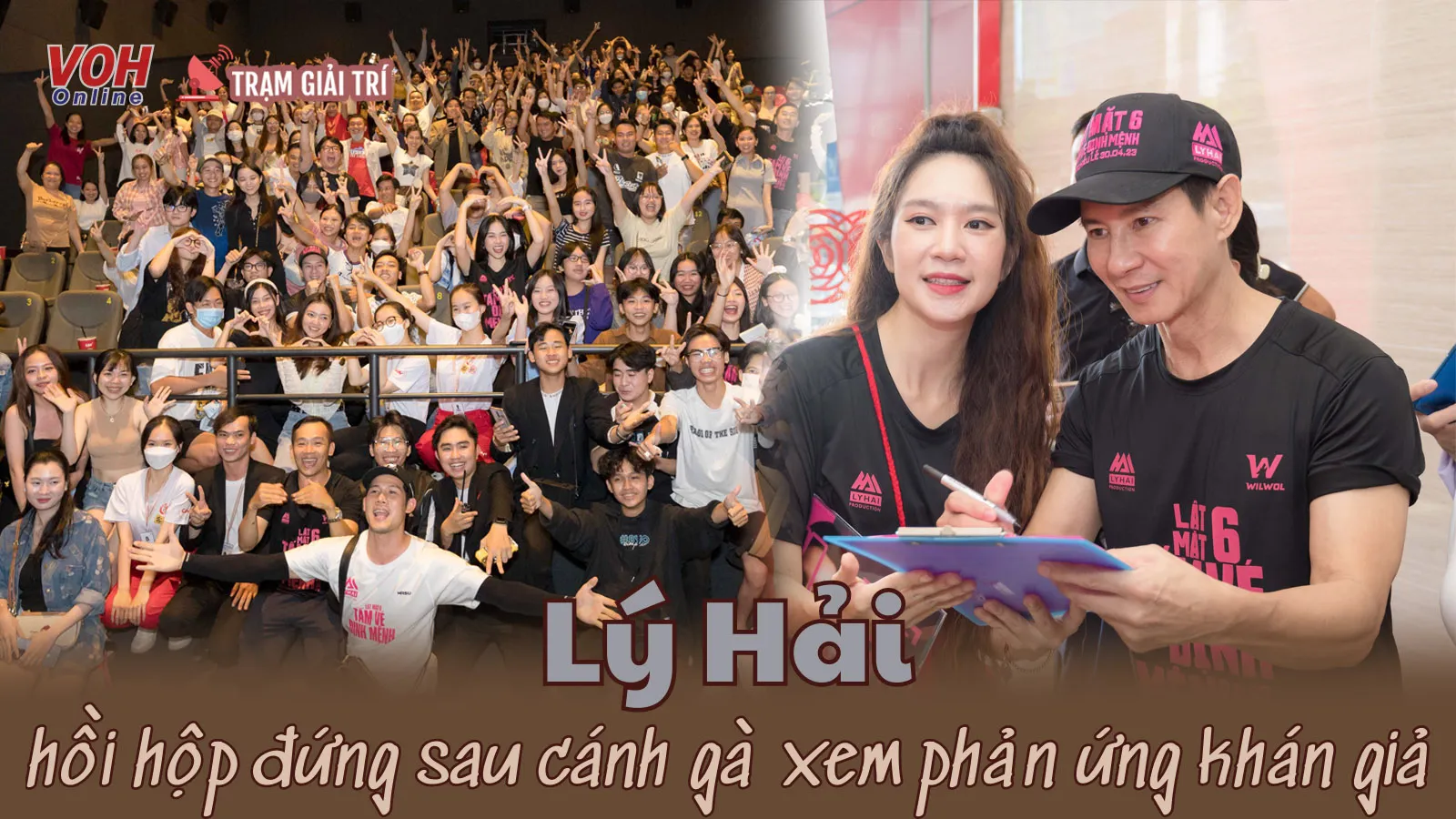 Lý Hải hồi hộp đứng xem phản ứng khán giả trong chuyến Cinetour