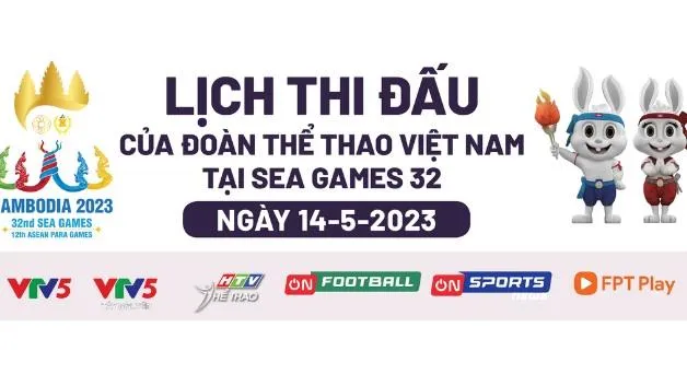 Lịch thi đấu SEA Games 32 hôm nay (14/5): Thêm một ngày “mưa vàng”?