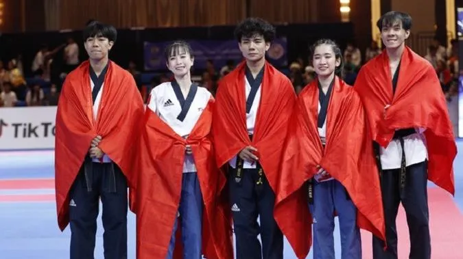 Taekwondo Việt Nam cán mốc chỉ tiêu SEA Games 32 sau 2 tấm HCV