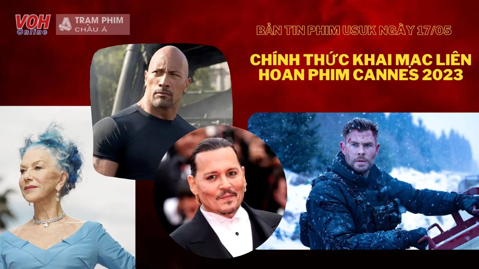 Tin phim USUK ngày 17/05: Johnny Depp tái xuất liên hoan phim Cannes, Dwayne Johnson tham gia Fast X