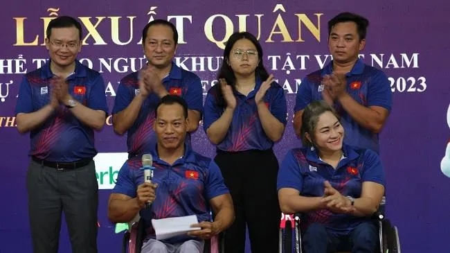 Đoàn thể thao người khuyết tật Việt Nam xuất quân tham dự ASEAN Para Games 12