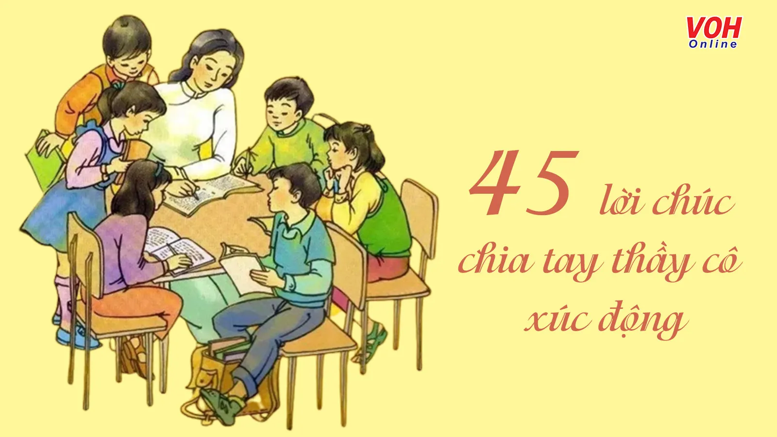 45 lời chúc chia tay thầy cô xúc động dành cho học sinh cuối cấp