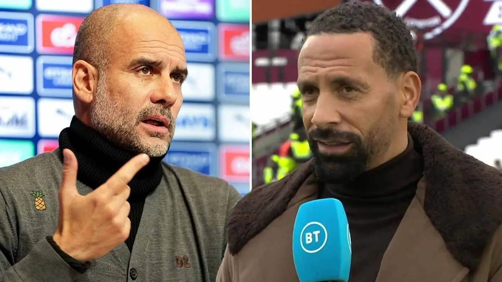 Pep nhắn tin riêng với Rio Ferdinand tiết lộ thiên cơ trước trận gặp Real Madrid