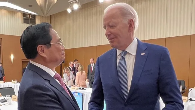 Thủ tướng Phạm Minh Chính gặp Tổng thống Hoa Kỳ Joe Biden