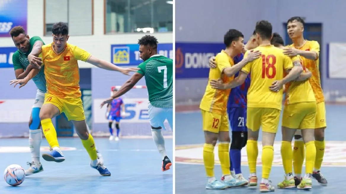 Đội tuyển futsal Việt Nam một lần nữa thắng 5 sao trước Solomon