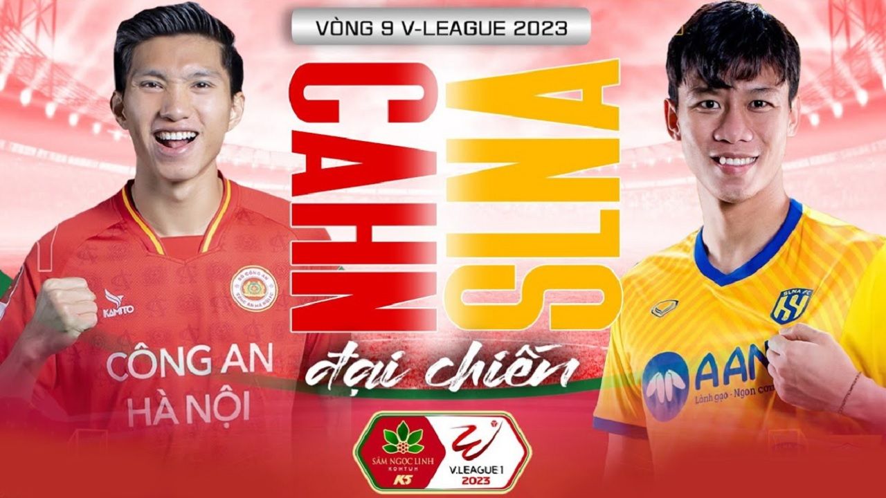 Link xem trực tiếp CAHN vs SLNA (V-League 2023 vòng 9, 19h15 ngày 26/5)