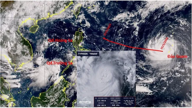 Theo dõi sát diễn biến siêu bão Mawar