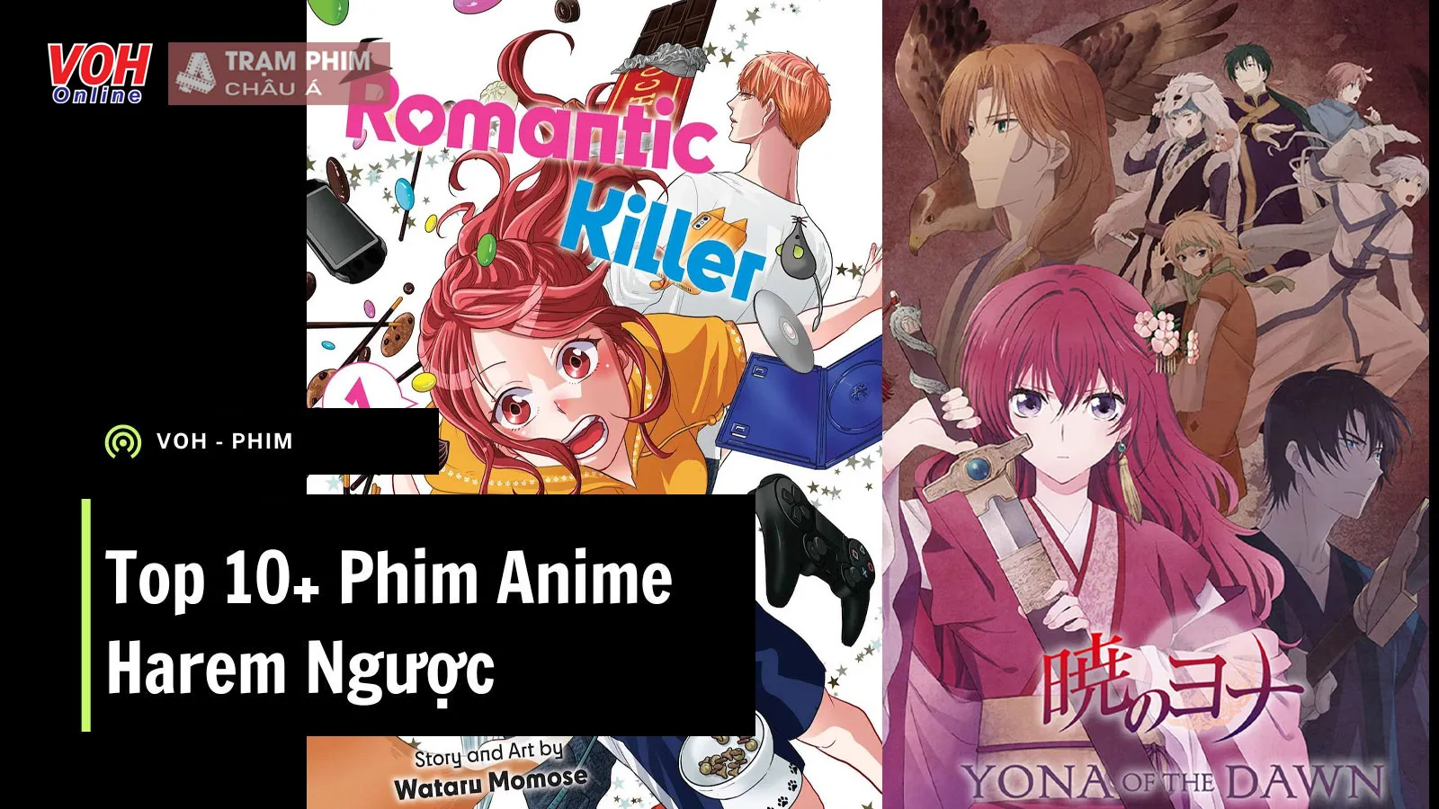 Top 15 phim anime harem ngược được yêu thích nhất