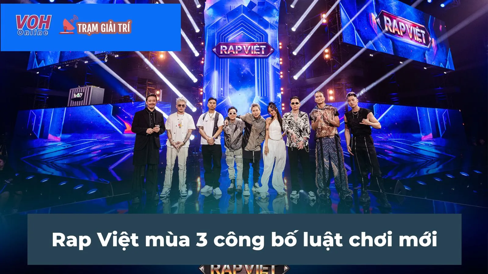 Rap Việt Mùa 3 đổi format Vòng 1, khán giả trường quay quyết định quyền đi tiếp của thí sinh