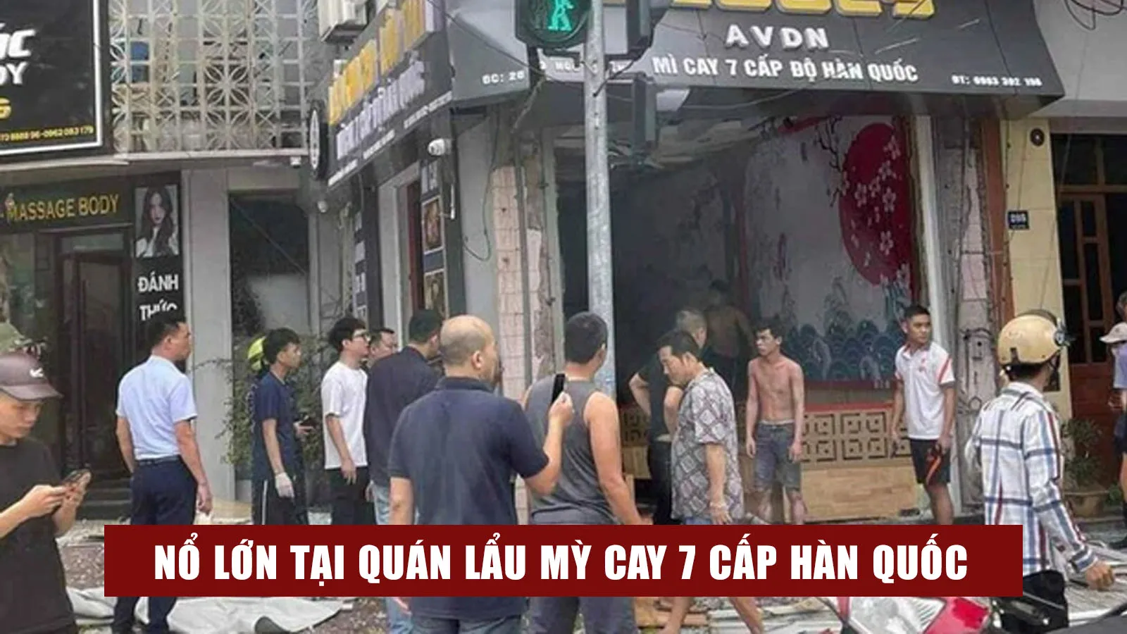 Nổ lớn tại quán lẩu mỳ cay, 3 người bị thương