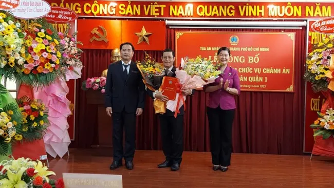 Bổ nhiệm ông Nguyễn Quang Huynh làm chánh án TAND quận 1