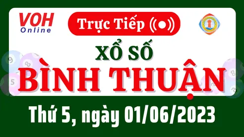 XSBTH 1/6 - Kết quả xổ số Bình Thuận hôm nay thứ 5 ngày 1/6/2023
