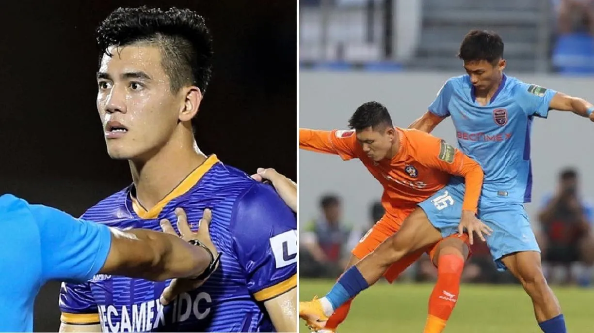 Tiến Linh ăn vạ bất thành trong trận Bình Dương hòa Đà Nẵng