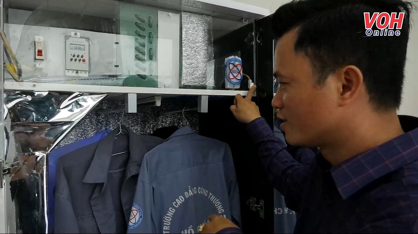 Tủ sấy thông minh giúp làm khô quần áo mà không cần phơi