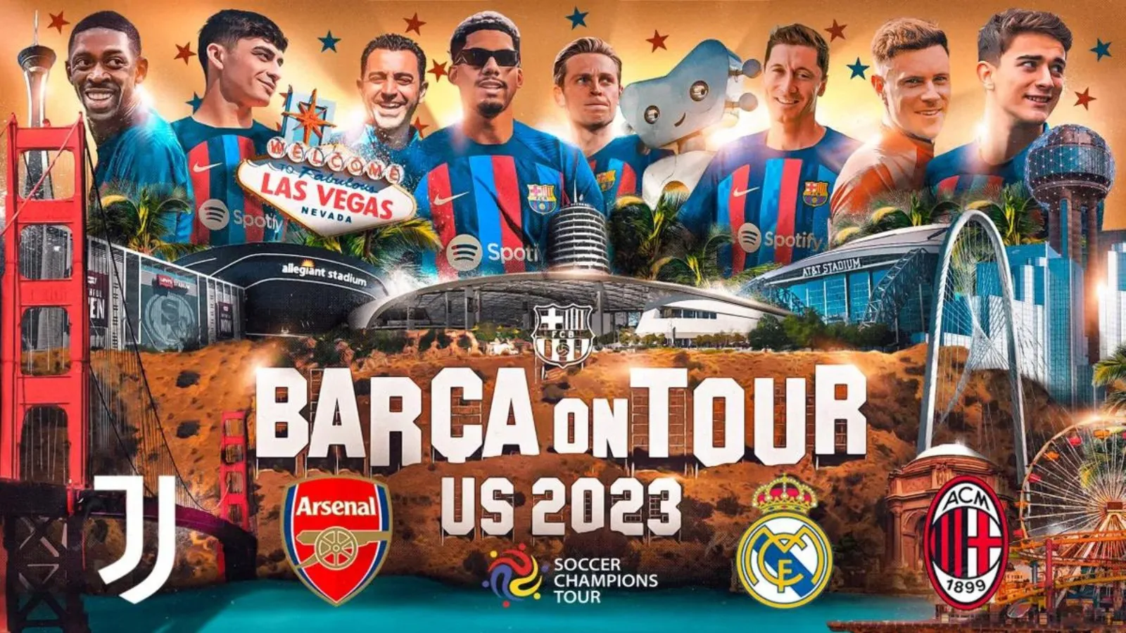 Lịch du đấu của Barcelona hè 2023: Siêu kinh điển trên đất Mỹ