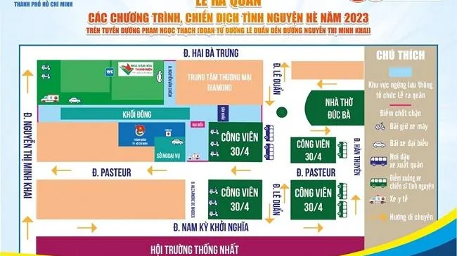 TPHCM: Cấm xe một đoạn đường Phạm Ngọc Thạch từ 9-11/6