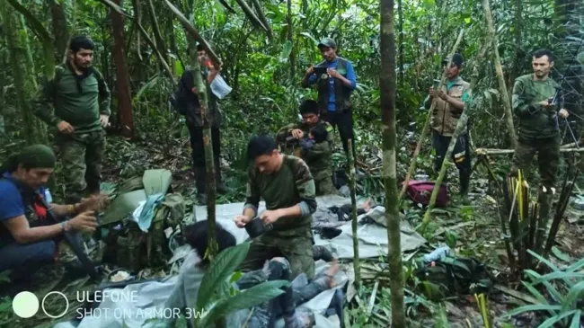 Colombia tìm thấy 4 đứa trẻ lạc 40 ngày trong rừng Amazon