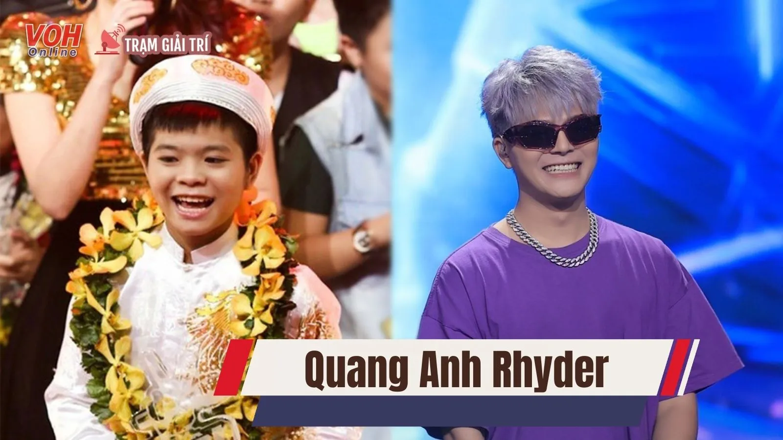 Quang Anh Rhyder tiểu sử: Quán quân The Voice Kids mùa đầu tiên, lấn sân rapper tại Rap Việt