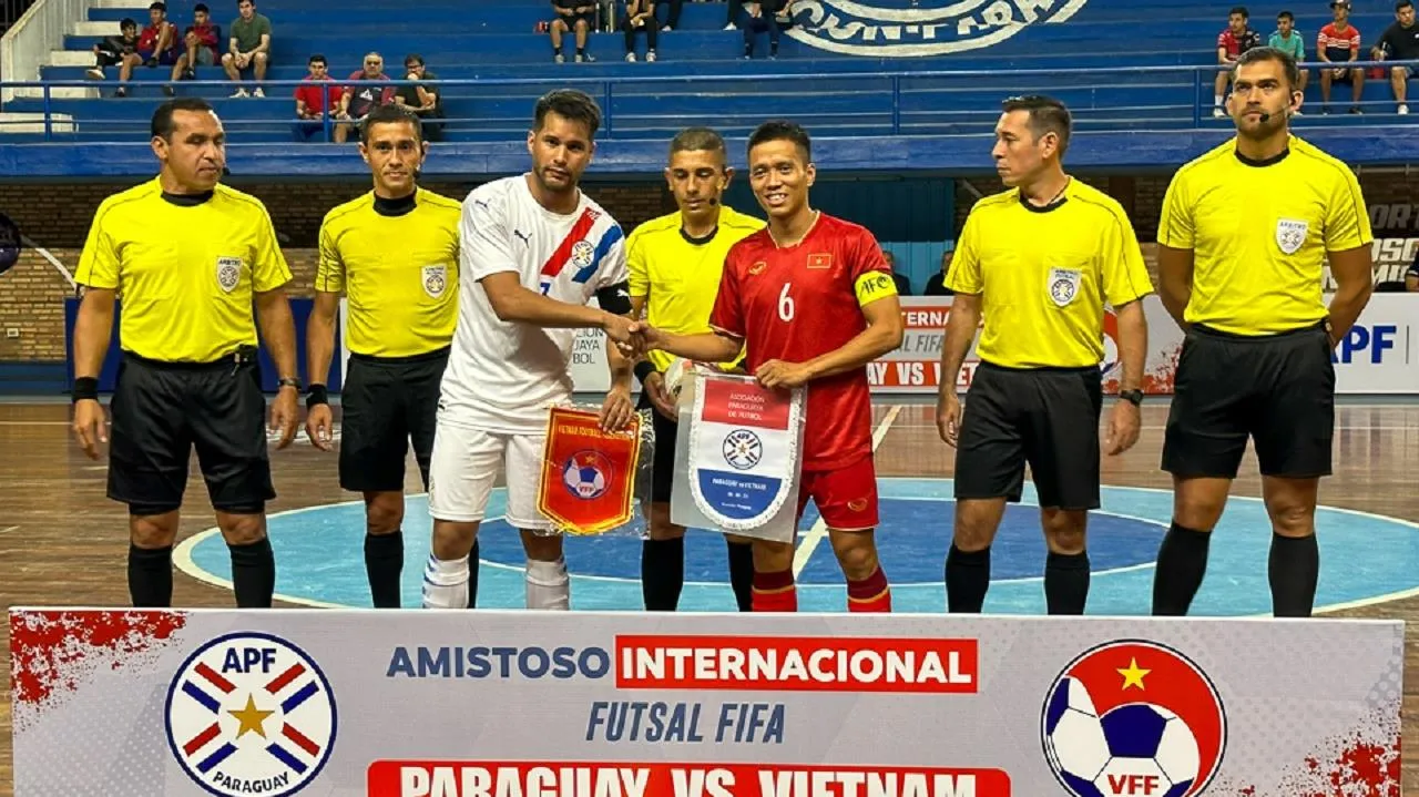 Tuyển futsal Việt Nam không thắng trận nào trước chủ nhà Paraguay