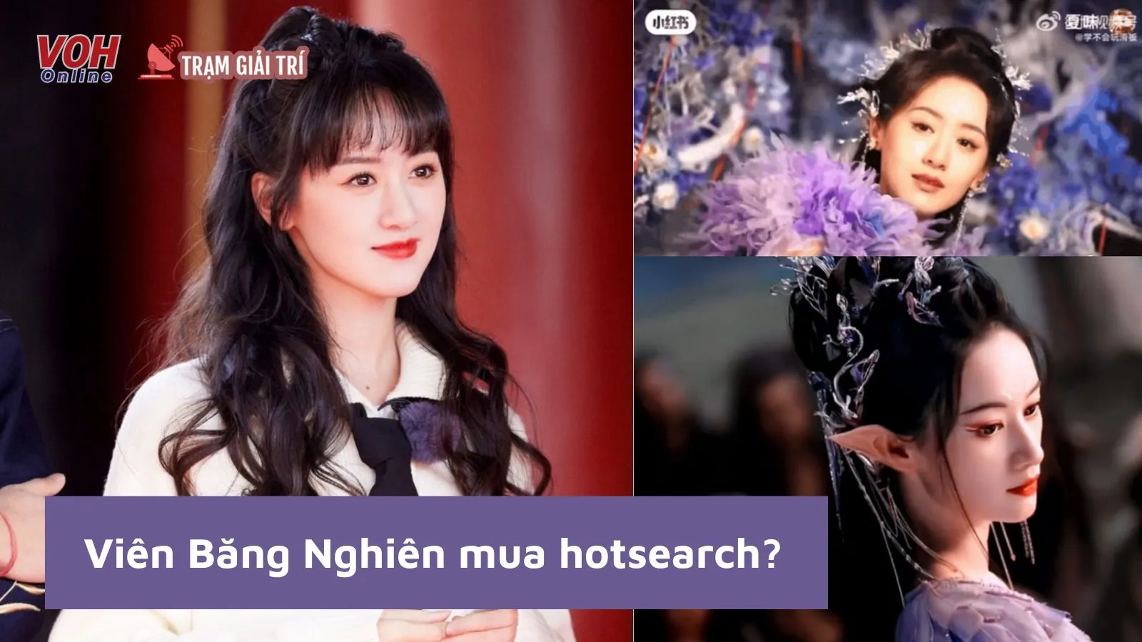 Viên Băng Nghiên mang tạo hình Hồ Yêu Tiểu Hồng Nương lên hotsearch