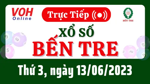 XSBT 13/6 - Kết quả xổ số Bến Tre hôm nay thứ 3 ngày 13/6/2023