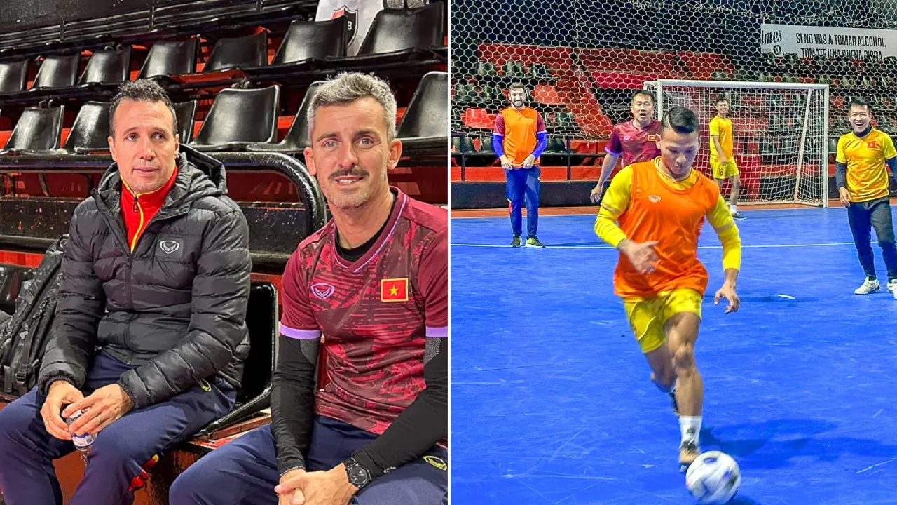 Tuyển futsal Việt Nam làm quen sân đấu ở quê nhà Messi