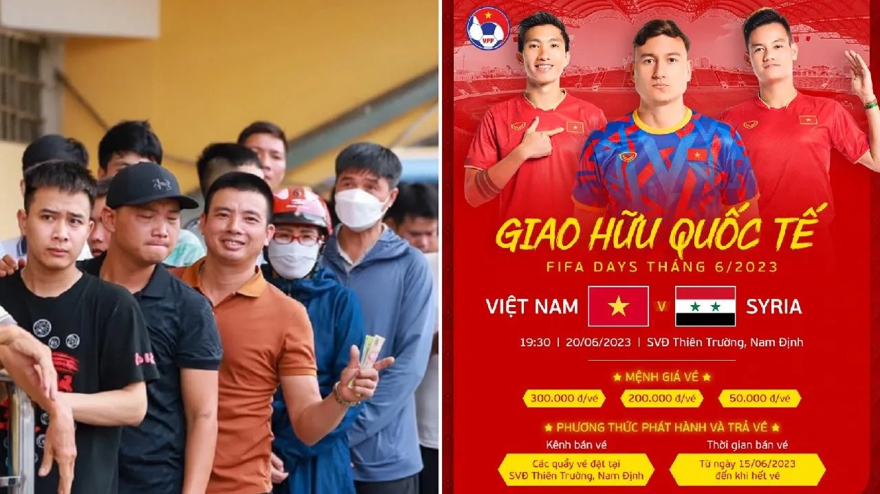 Vé tại khán đài A, B xem trận Việt Nam vs Syria hết sạch