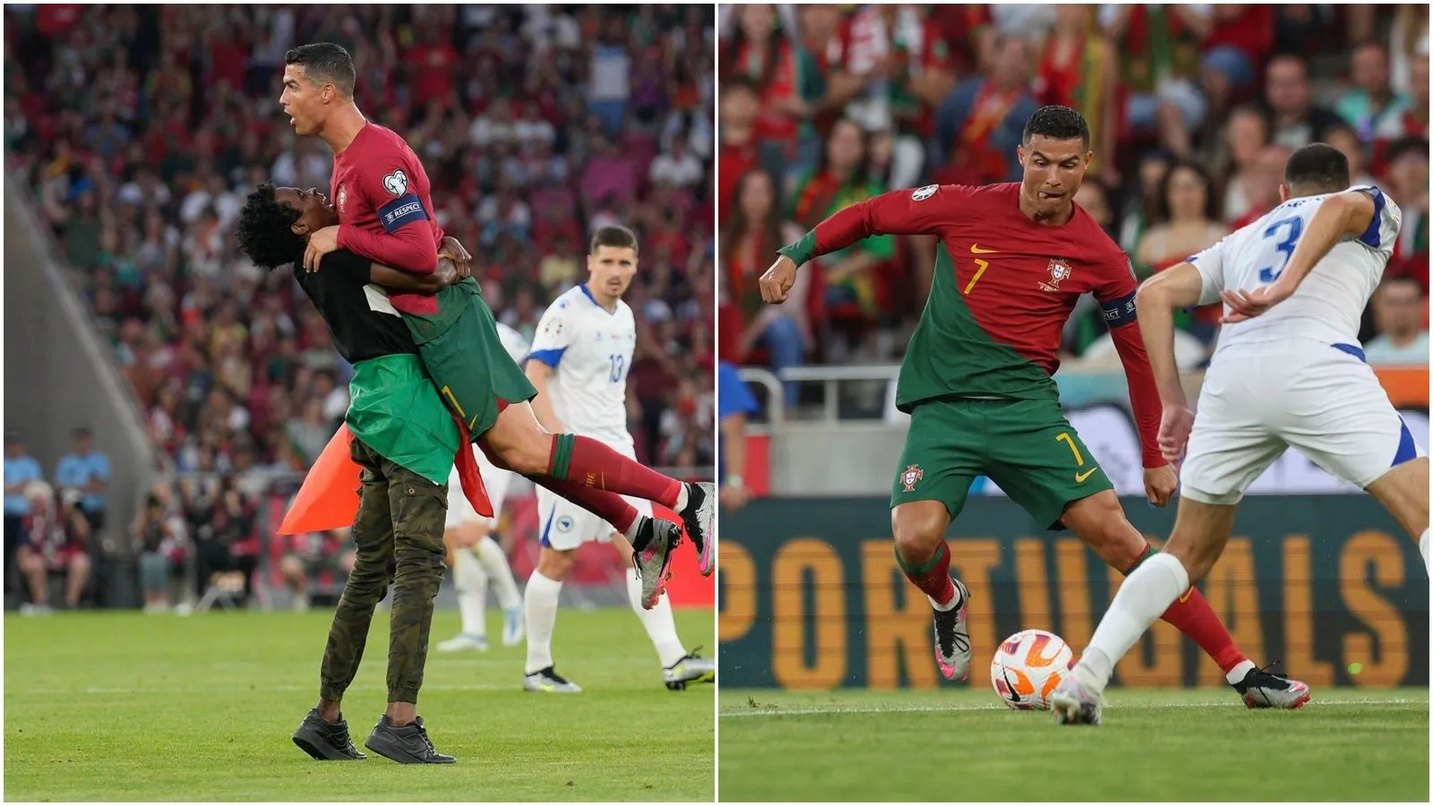 CĐV quỳ gối, hạnh phúc khi được ôm Ronaldo