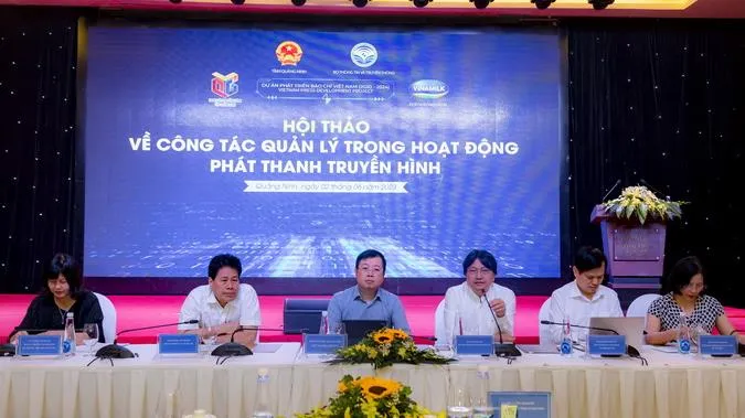 Hơn 190 đại biểu tham dự Hội thảo về công tác quản lý trong hoạt động phát thanh, truyền hình