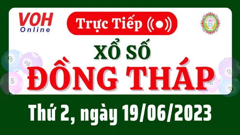 XSDT 19/6 - Kết quả xổ số Đồng Tháp hôm nay thứ 2 ngày 19/6/2023