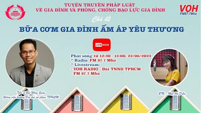 Livestream: Bữa cơm gia đình ấm áp yêu thương