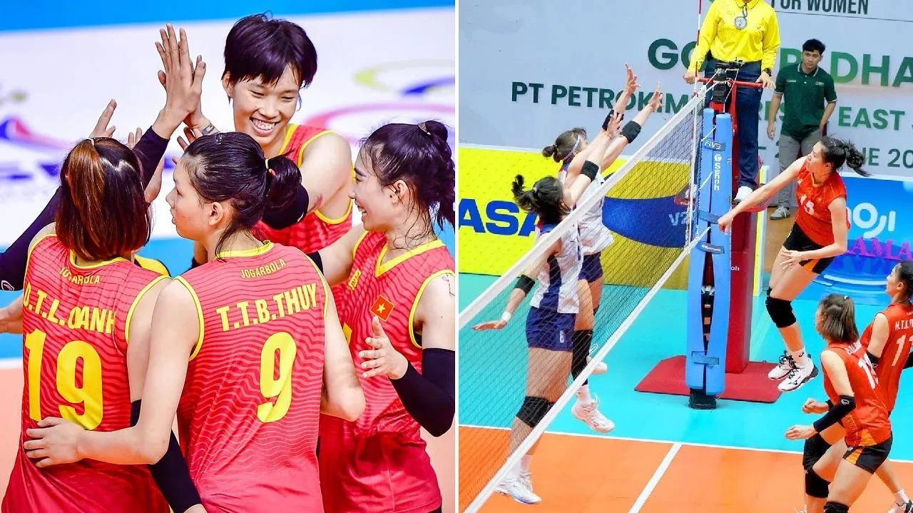 Bóng chuyền nữ Việt Nam không thua ván nào tại vòng bảng AVC Challenge Cup 2023