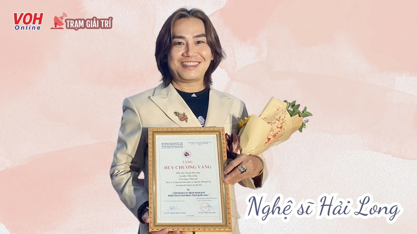 Nghệ sĩ Hải Long: Nghệ thuật là đổ mồ hôi, đổ máu trên sân khấu
