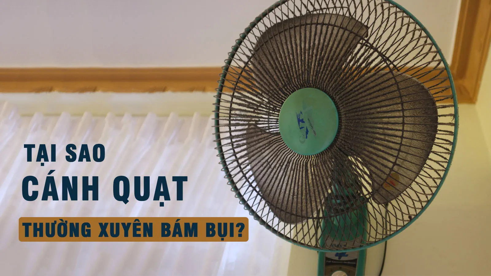 Tại sao cánh quạt bám bụi rất nhanh sau thời gian sử dụng?