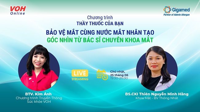 [Livestream] Bảo vệ mắt cùng nước mắt nhân tạo - Góc nhìn từ bác sĩ chuyên khoa mắt