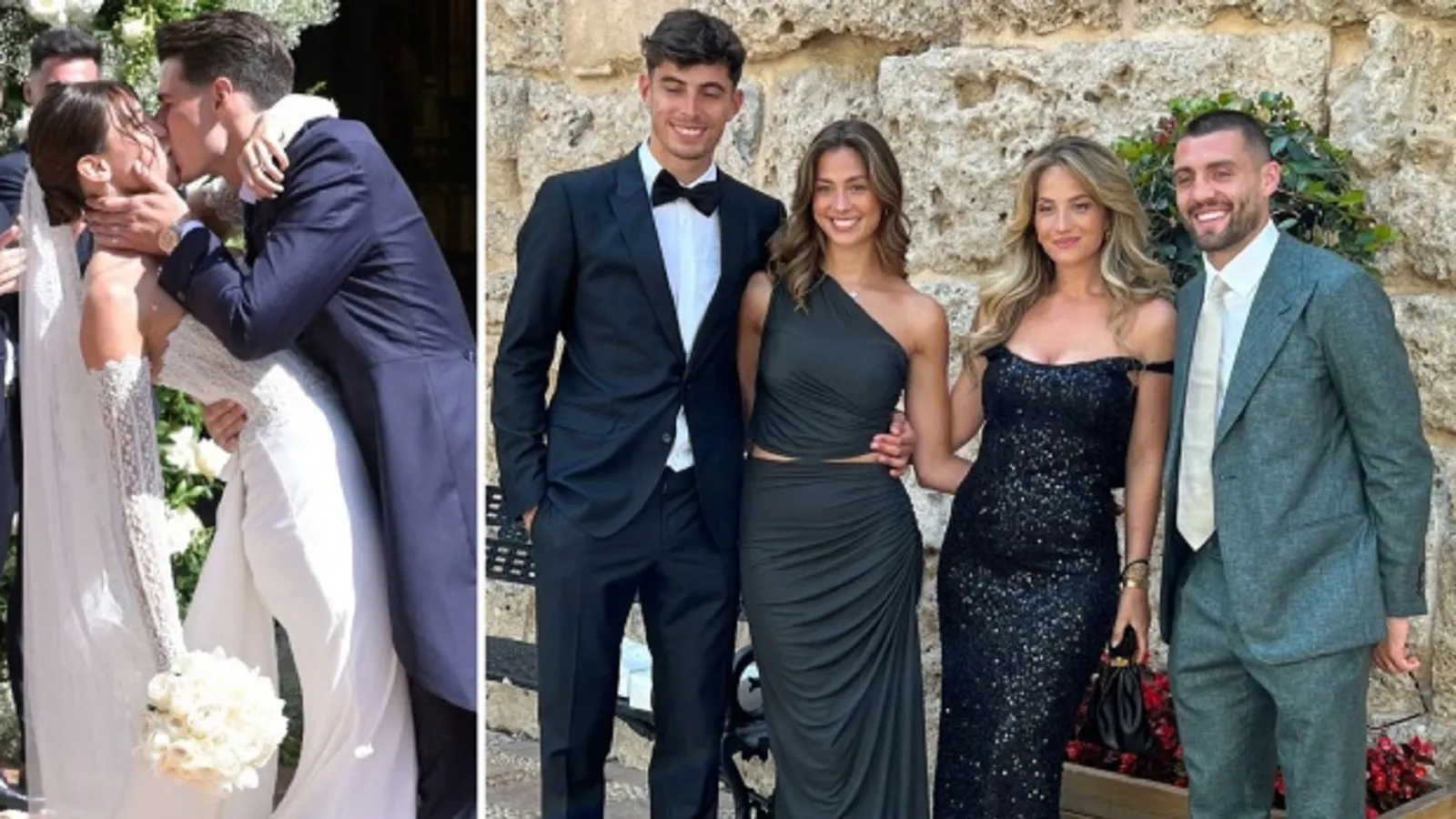 Kepa kết hôn với Hoa hậu hoàn vũ TBN, Kai Havertz, Jorginho và Kovacic đến dự