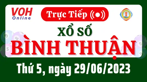 XSBTH 29/6 - Kết quả xổ số Bình Thuận hôm nay thứ 5 ngày 29/6/2023
