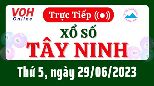 XSTN 29/6 - Kết quả xổ số Tây Ninh hôm nay thứ 5 ngày 29/6/2023